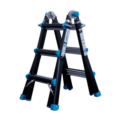 Eurostairs Vouwladder - Professionele ladder - 4x3 sporten - 33 posities