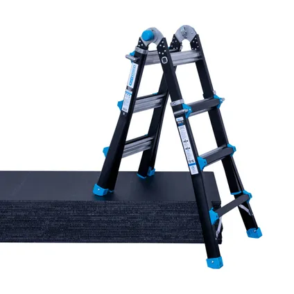 Eurostairs Vouwladder - Professionele ladder - 4x3 sporten - 33 posities 5