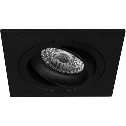 Premium Inbouwspot Rik Zwart Vierkante spot Warm Wit (3000K) Met Philips LED