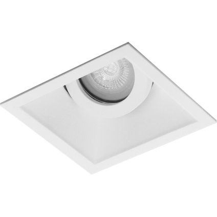Premium Inbouwspot Alrik Wit Verdiepte vierkante spot Warm Wit (3000K) Met Philips LED