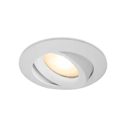 LED inbouwspot Ludwig -Rond Wit -Extra Warm Wit -Dimbaar -4W -Philips LED 2