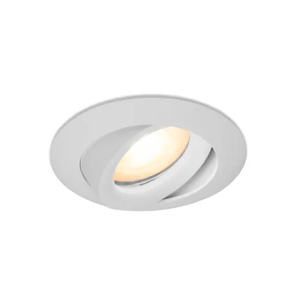 LED inbouwspot Ludwig -Rond Wit -Extra Warm Wit -Dimbaar -4W -Philips LED 4