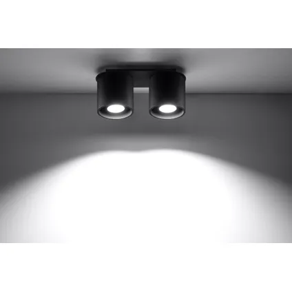 Sollux plafondlamp Orbis 2 lichts zwart 3