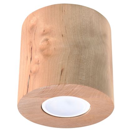 Sollux plafondlamp Orbis hout