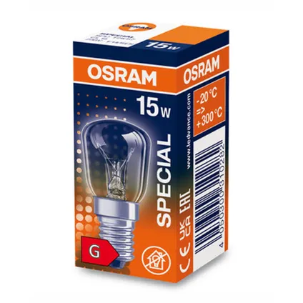 Ampoule pour frigo Osram E14 15W 2700K 230V - Blanc extra chaud 2