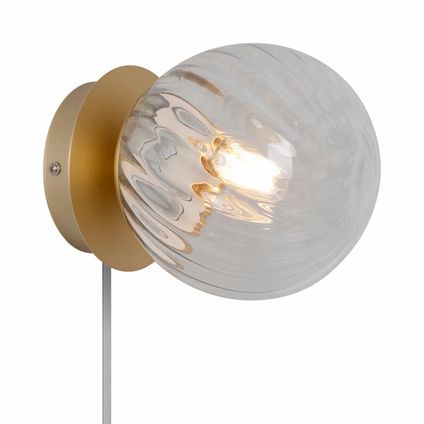 Nordlux wandlamp Chisell Ø 15cm mat goud