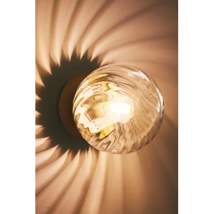Nordlux wandlamp Chisell Ø 15cm mat goud 5
