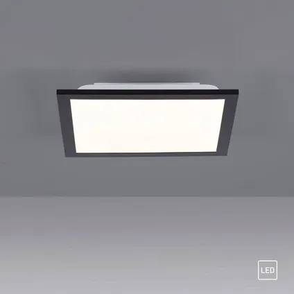 Paul Neuhaus plafondlamp Flat 30 x 30cm zwart 5