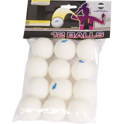 Balles de tennis de table Buffalo Hobby sans celluloïd 12pcs.