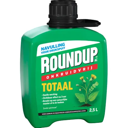 Roundup navulverpakking drukspuit Onkruidvrij Totaal 2,5L 2