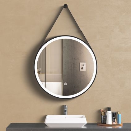 Miroir salle de bain LOMAZOO Lucca avec LED 60 cm rond
