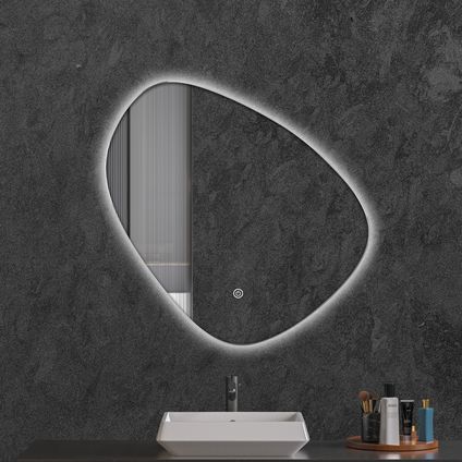 Miroir salle de bain LOMAZOO Zurich avec LED 80 cm ovale