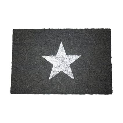 Artsy Mats Paillasson étoile gris pailleté (60 x 40cm)