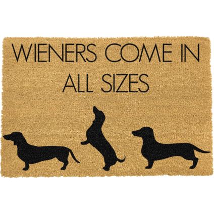 Artsy Mats Paillasson Weiners Come In All Sizes (60 x 40cm)