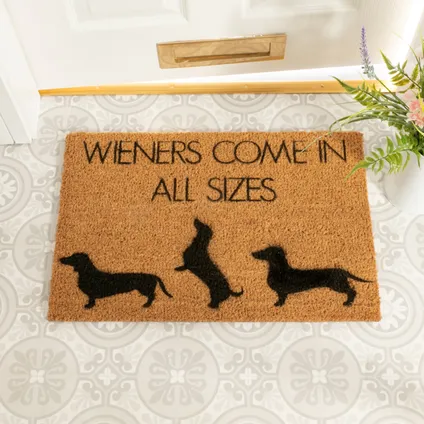 Artsy Mats Paillasson Weiners Come In All Sizes (60 x 40cm) 2