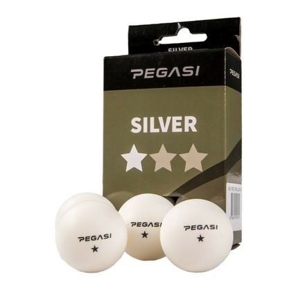 Pegasi - 1 ster pingpong ballen 6st. Wit
