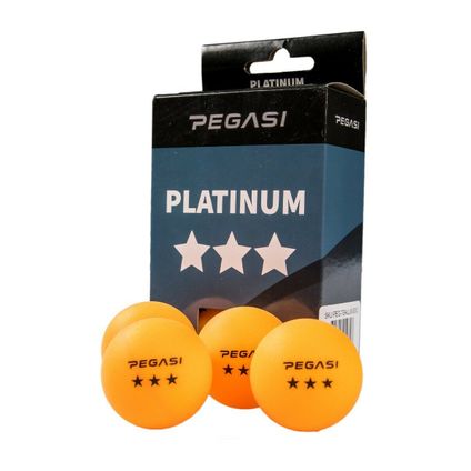 Pegasi - 3 ster pingpong ballen 6st. Oranje