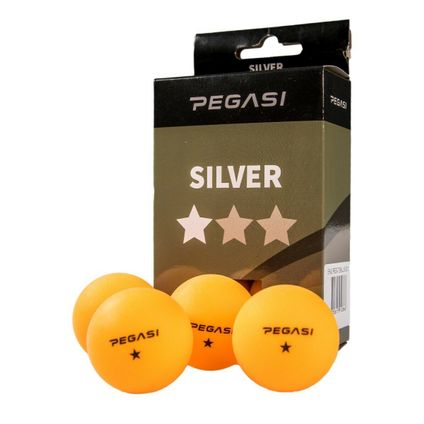 Pegasi - 1 ster pingpong ballen 6st. Oranje