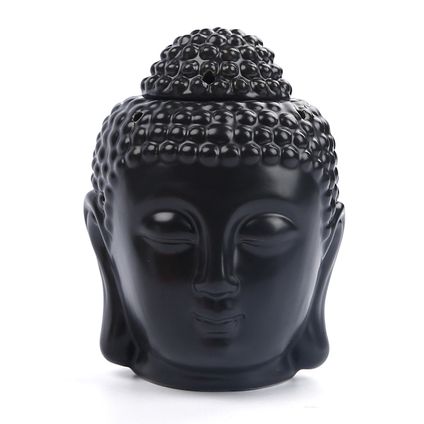 Bougeoir tête de Bouddha - Flokoo - Céramique - Photophores - Socle amovible - 10 x 14 cm