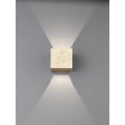 Fischer & Honsel wandlamp Wall goud 2x3W 3