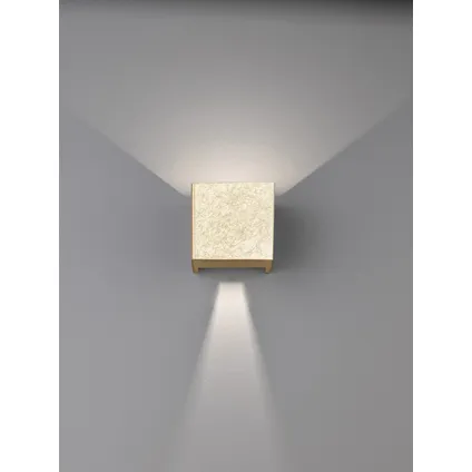 Fischer & Honsel wandlamp Wall goud 2x3W 4