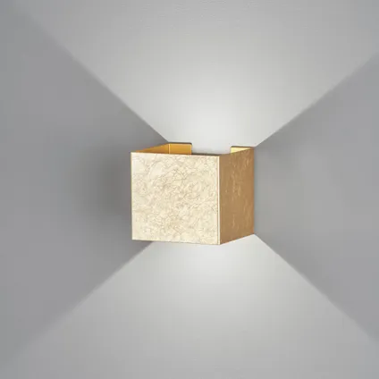 Fischer & Honsel wandlamp Wall goud 2x3W 5