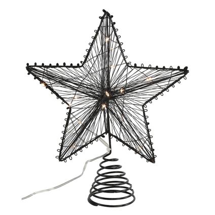 Countryfield kerstboom piek stervorm - LED verlichting- 25 cm