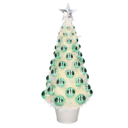 Bellatio decorations Kerstboom - kunst - mini - groen - 40 cm