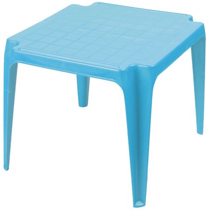 Sunnydays Kindertafel - blauw - kunststof - L56 x B51 x H44 cm