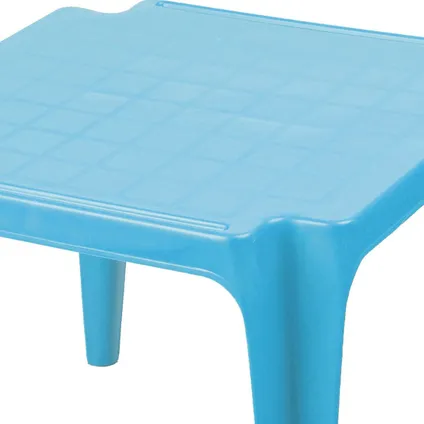 Sunnydays Kindertafel - blauw - kunststof - L56 x B51 x H44 cm 2