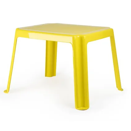 Plasticforte Kunststof kindertafel - geel - 55 x 66 x 43 cm 2