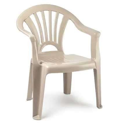 Plasticforte Kinderstoel van kunststof - beige - 35 x 28 x 50 cm 2