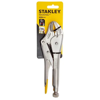 Pince autobloquante Stanley à mâchoires courbées 0-45 mm (225 mm) 2