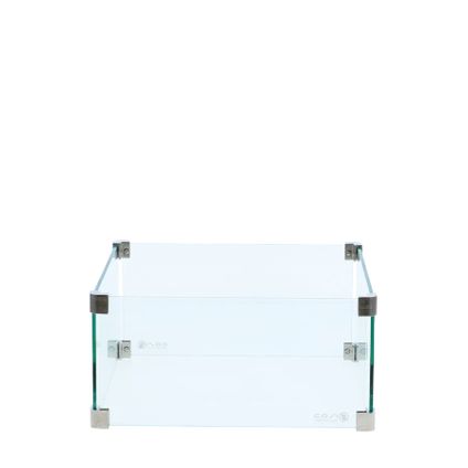 Cosi square glass set M- transparent - Pour Cosibrixx, Cosiflow, Cosicube 70 et Cosiburner square