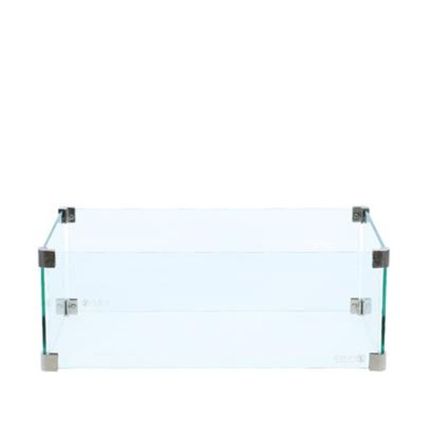 Cosi rectangular glass set - speciaal voor Cosi-fires vuurtafels en inbouwbranders