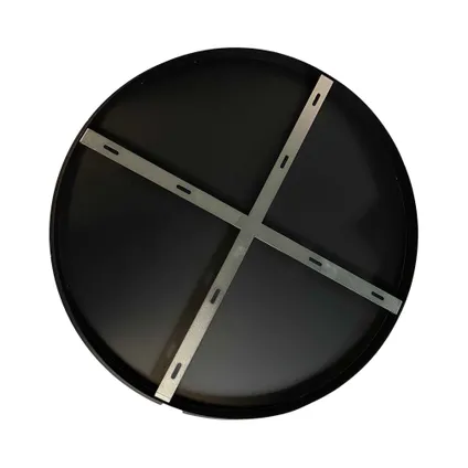 Ylumen plafondplaat Ø 50cm met 5 gaten zwart 2