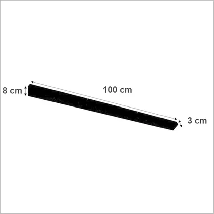 Ylumen plafondplaat 100 x 8cm - zonder gaten - zwart 10