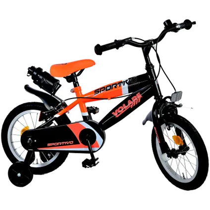 Volare Sportivo Children's Bike - Boys - 14 pouces - Neon orange Noir - deux freins à main 2