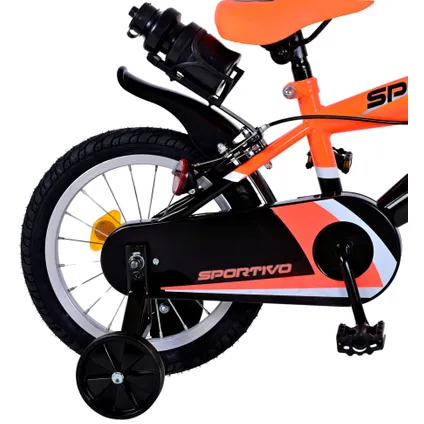 Volare Sportivo Children's Bike - Boys - 14 pouces - Neon orange Noir - deux freins à main 3