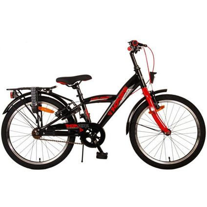 Volare Thombike Children's Bike - Boys - 20 pouces - Noir Rouge - deux freins à main