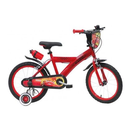 Disney Cars Children's Bicycle - Boys - 16 pouces - Rouge - Freins à deux mains