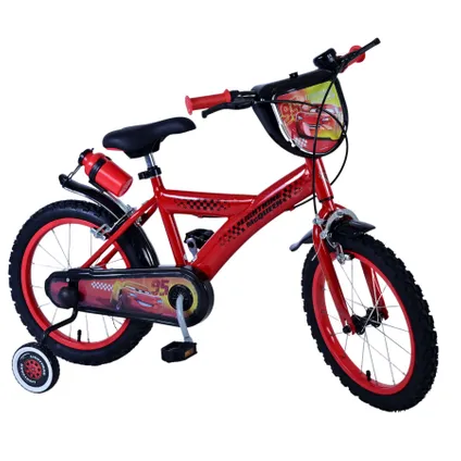 Disney Cars Children's Bicycle - Boys - 16 pouces - Rouge - Freins à deux mains 2