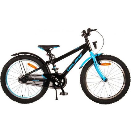 Volare 20 inch fiets rockey zwart/blauw remnaaf 92020