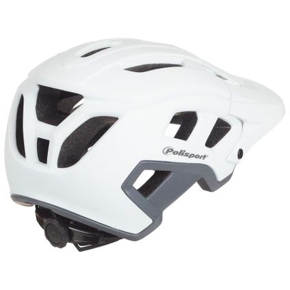 PolispGoudt mountain pro casque de vélo m 55-58cm blanc/gris