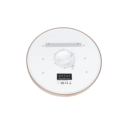 QAZQA Miroir de salle de bain cuivre 50 cm avec LED avec variateur tactile - Miral 7