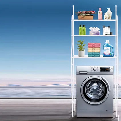 Conversion de machine à laver - Flokoo - Blanc - Universel - Organisateur de machine à laver 5