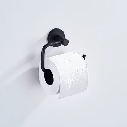 VDN Stainless Toiletrolhouder Zwart - WC Rolhouder - Toiletpapier houder - RVS 2