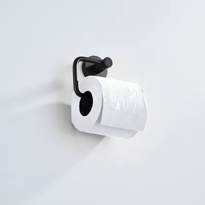 VDN Stainless Porte-rouleau de papier toilette Noir - Acier inoxydable 3