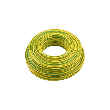 Fil VD 2,5 mm2 VCB Import - jaune/vert - 5 mètres 2