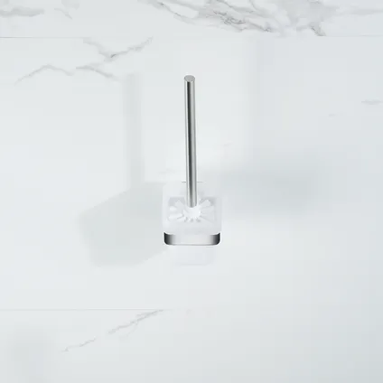 VDN Stainless Toiletborstel met houder - Toiletborstelhouder - Zilver - RVS - Hangend 4